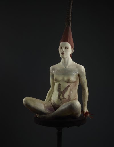 Red Nest   65x27x21 - Susannah Zucker Contemporary Ceramic Clay Sculpture Art